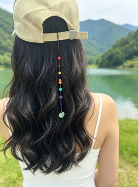 天然南红和田玉平安锁水晶帽绳女款时尚百搭饰品礼物送女友闺蜜M7