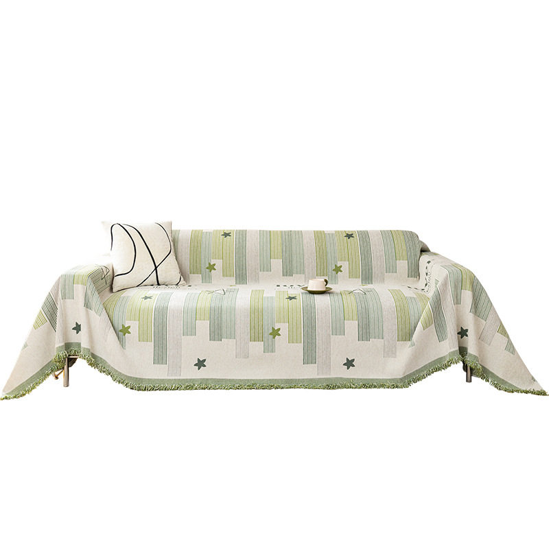 简约现代高克重雪尼尔流苏沙发巾四季通用防滑防猫抓沙发套罩全包,淘宝优惠券,粉丝福利购,淘宝优惠卷