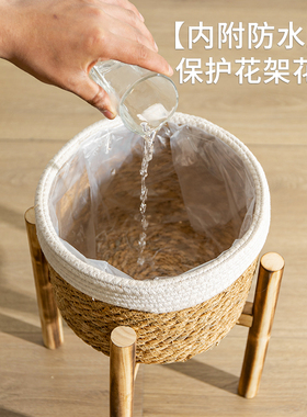 简约落地式花架客厅大花盆阳台支撑架植物摆放架托架多肉盆栽架子