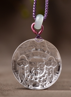 天然黄水晶扎基拉姆项链粉白水晶吊坠手链藏式风新中式锁骨链情侣