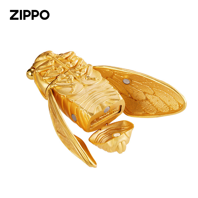 zippo打火机金色一鸣惊人重甲贴章官方正品煤油防风男士收藏礼物,淘宝优惠券,粉丝福利购,淘宝优惠卷