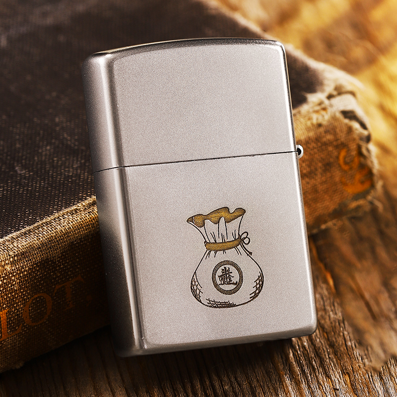 zippo打火机双面麻将磨砂深雕正品官方防风煤油幸运礼物男士刻字 - 图3