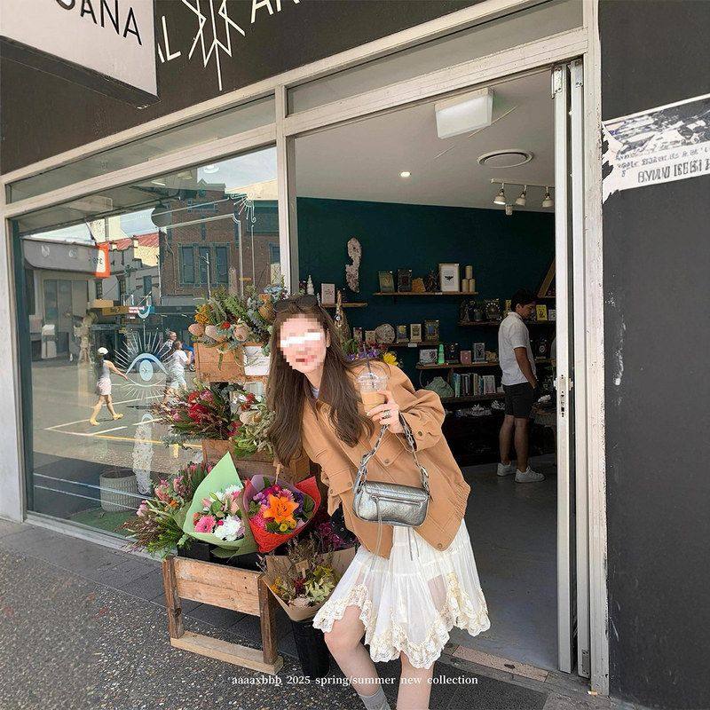 玫瑰茶渍巴恩风两色拼接领外套女宽松廓形口袋羽绒服上衣实拍,淘宝优惠券,粉丝福利购,淘宝优惠卷