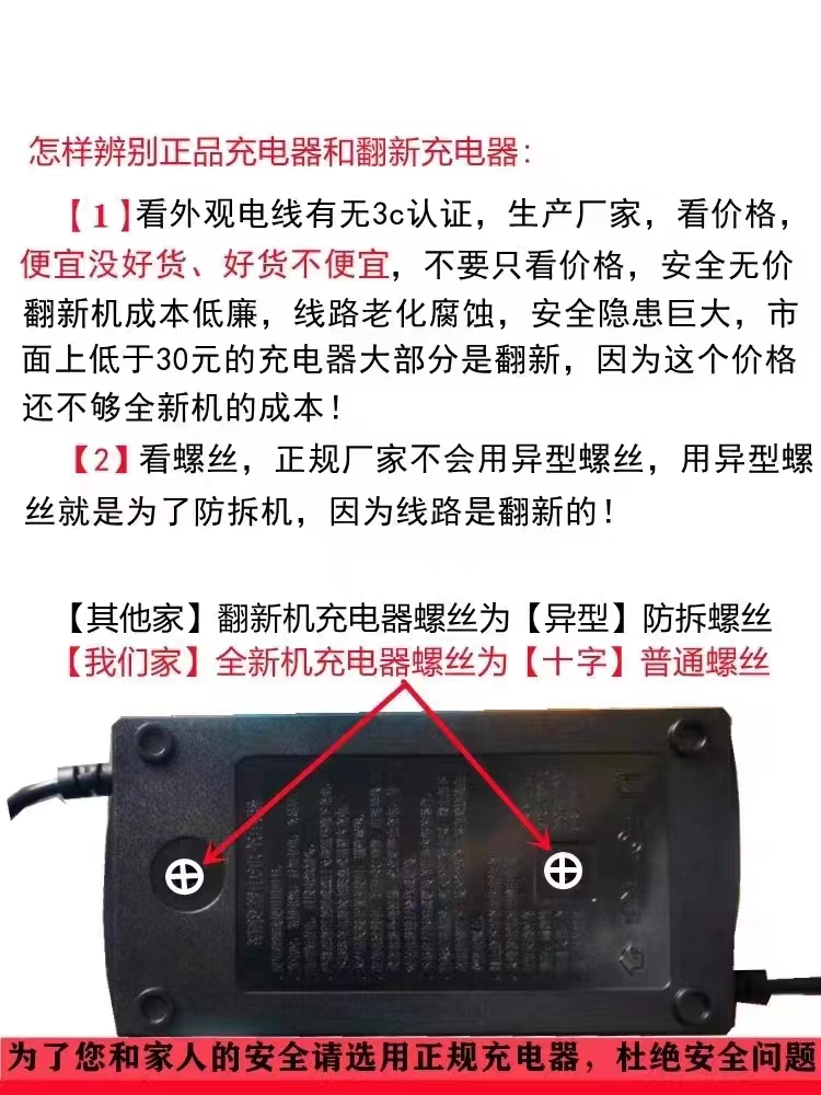 适用金箭正品原厂电动车电瓶充电器48V12AH48V20AH60V72V30AH智能 - 图2