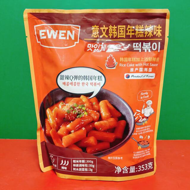 Special offer Korean imported sweet and spicy Q-bomb Parmesan cheese flavored Italian Korean rice cake 353g convenient and fast food