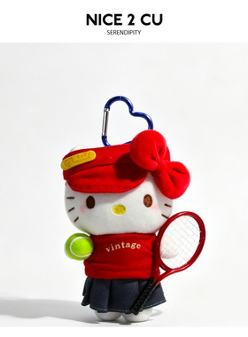 三丽鸥HelloKitty网球羽毛球挂件