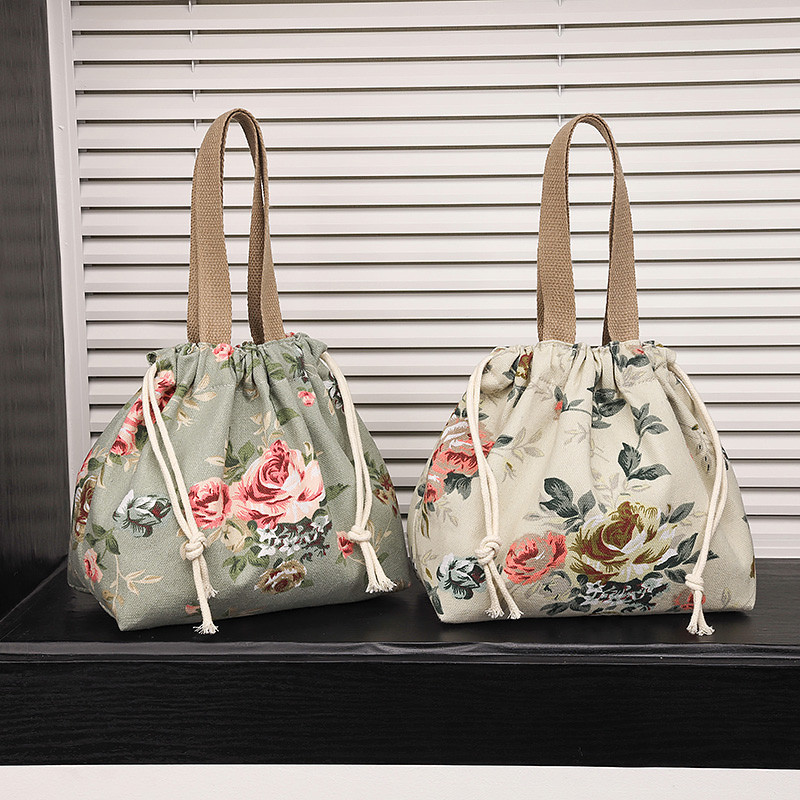 新款小号彩色帆布束口袋女零钱包杂物包抽绳迷你收纳包可爱手提包,淘宝优惠券,粉丝福利购,淘宝优惠卷