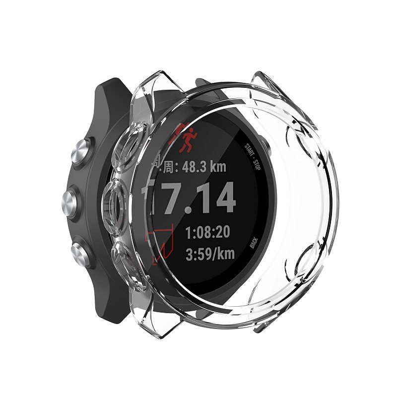 Garmin佳明forerunner265/165 255 245m手表保护套硅胶软壳佳明265s255s保护壳配件防尘塞糖果壳半包壳保护壳 - 图0