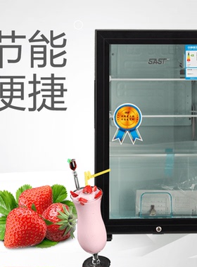先科单门冷藏家用办公室酒店冰箱 留样 冰吧 酒柜 茶叶柜