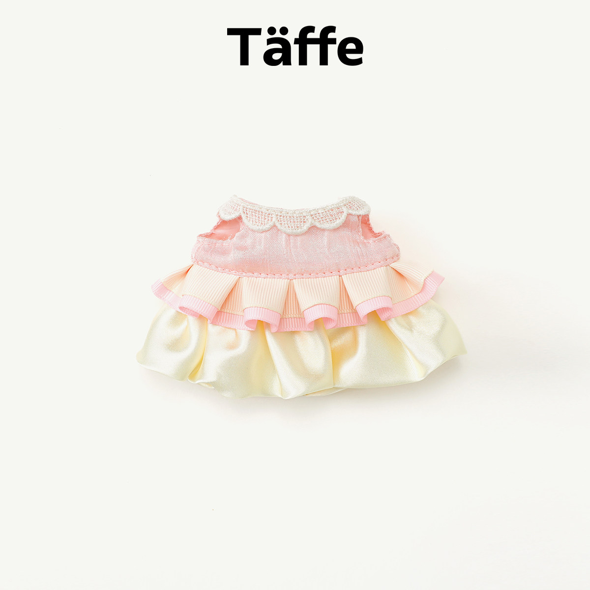 Taffe原创17cm拉布布娃衣Labubu一二三代黄色连衣裙套装玩偶衣服,淘宝优惠券,粉丝福利购,淘宝优惠卷