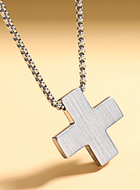 新世纪福音战士项链EVA葛城美里十字架钛钢吊坠挂饰项链学生周边