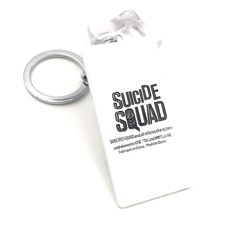 X特遣队Suicide Squad 自杀小队小丑标志LOGO牌钥匙扣 合金挂件 - 图2