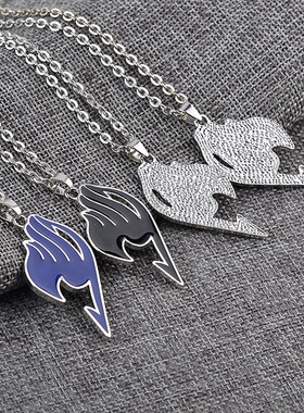 日本动漫标志金属饰品吊坠项链