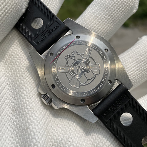 STEELDIVE钢潜定制潜水手表日本全自动机械夜光绿水鬼男商务军表 - 图1