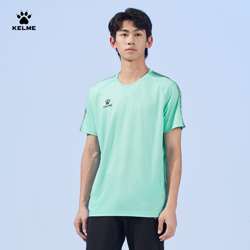 KELME卡尔美运动T恤男足球训练服短袖休闲户外跑步健身透气上衣夏,淘宝优惠券,粉丝福利购,淘宝优惠卷