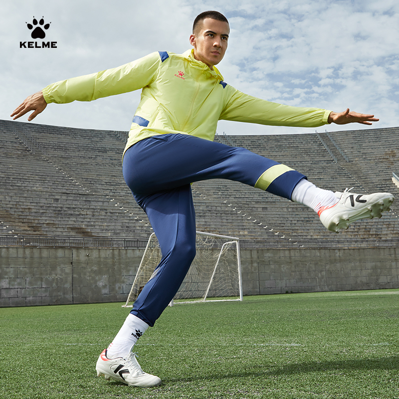 KELME卡尔美足球训练运动裤男2025秋冬撞色拼接健身跑步弹力长裤 - 图0