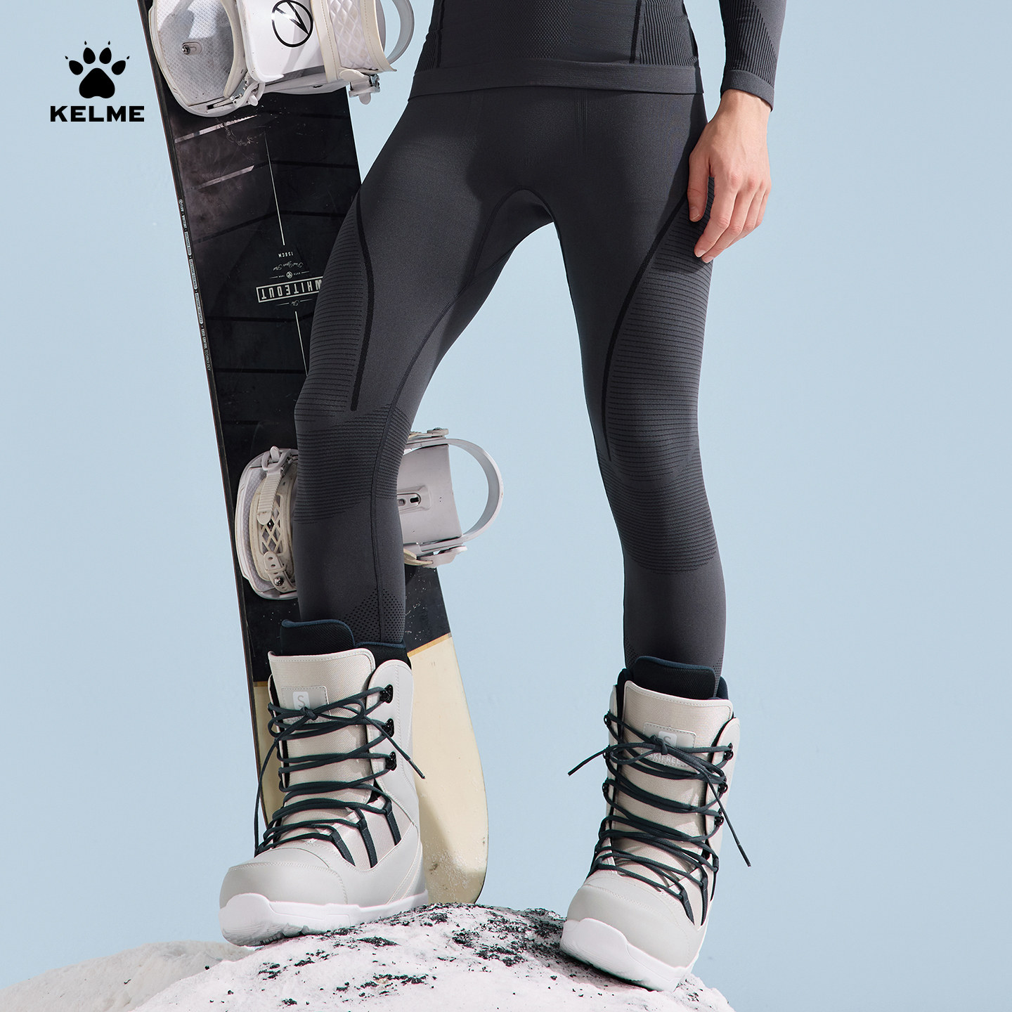 KELME卡尔美运动速干裤男秋冬针织滑雪户外训练女保暖打底压缩裤,淘宝优惠券,粉丝福利购,淘宝优惠卷