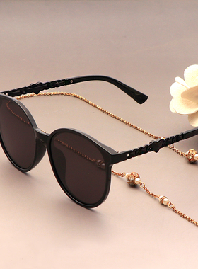 美帕尼白色圆框爱心偏光墨镜高级