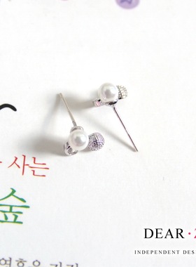 洗澡不掉色韩国时尚风小巧耳钉