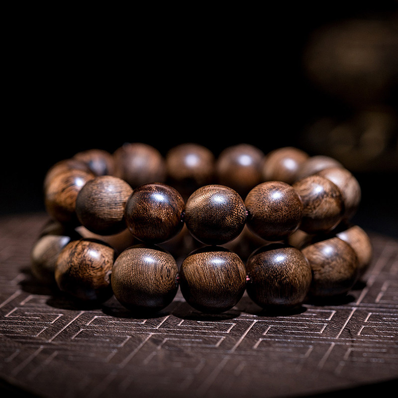 天然文莱沉香手串沉水老料沉香木佛珠男士高端文玩木手链礼物保真,淘宝优惠券,粉丝福利购,淘宝优惠卷