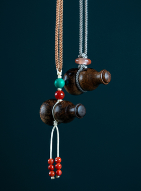 越南芽庄高端沉香葫芦吊坠保真