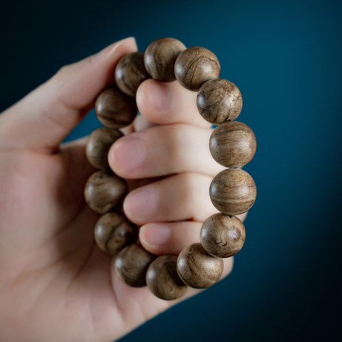 孤品天然文莱沉香手串九分沉水老料保真文玩木质佛珠男士款手链16 - 图1