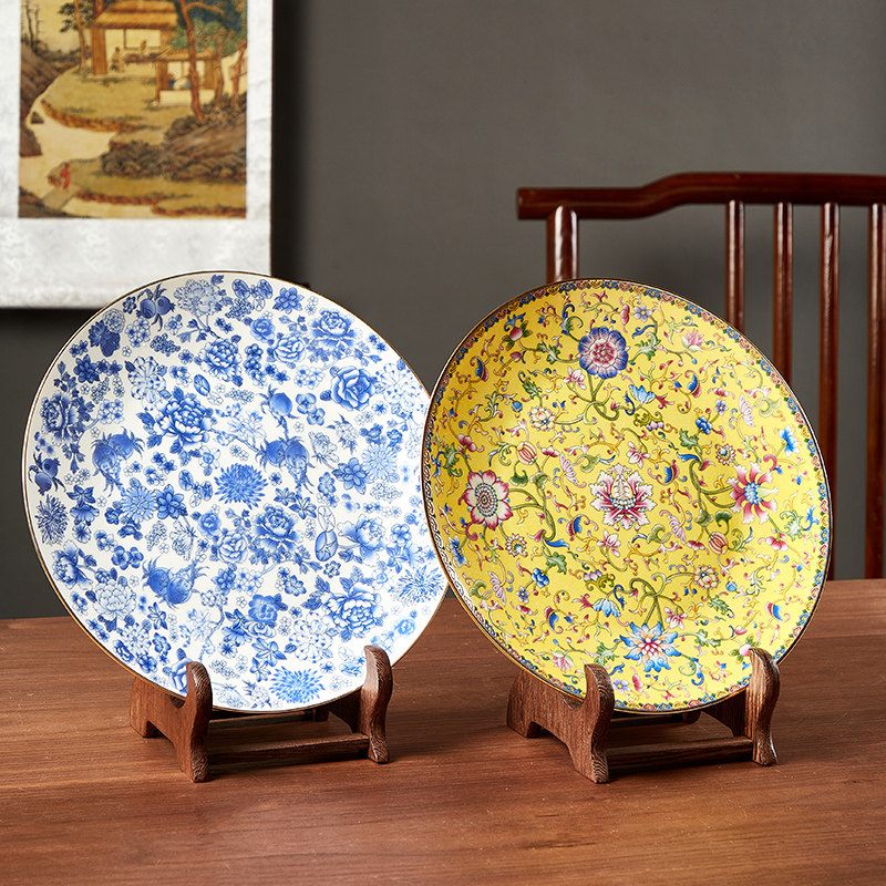 中式鸡翅木盘子展示架收纳架陈列架摆件碟子架托普洱茶饼支架实木,淘宝优惠券,粉丝福利购,淘宝优惠卷