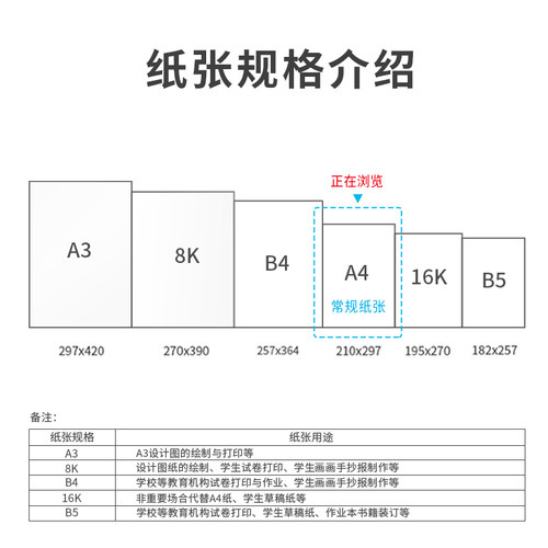 得力a4打印纸实惠装复印纸打印机a4纸白纸70g单包100张A4纸打印纸办公一包100张-图2