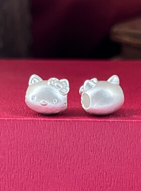 999足银凯蒂猫手链隔珠背云