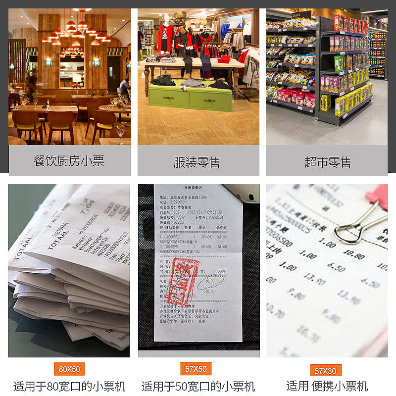 Thermal Printing Paper for Takeaway Catering Kitchen