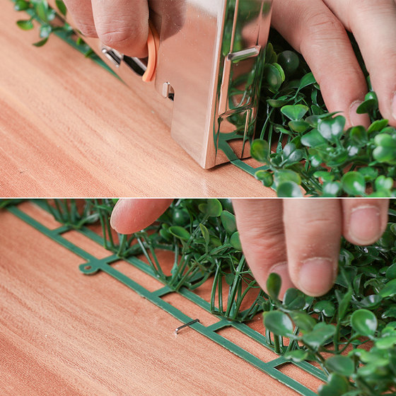 Barbed wire ties, hemp rope, nails, installation tools for green plants
