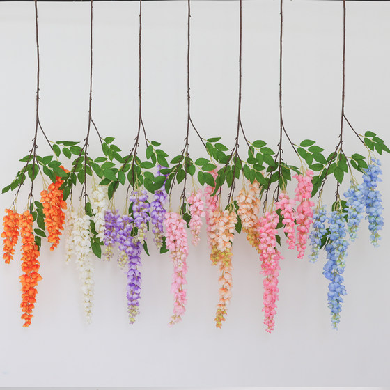 Simulated wisteria flower interior decoration simulated flower branches and flower strings