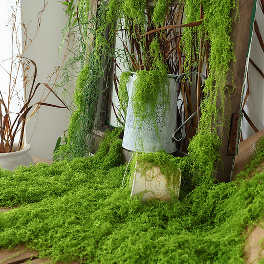 Simulated moss turf micro landscape layout ornaments
