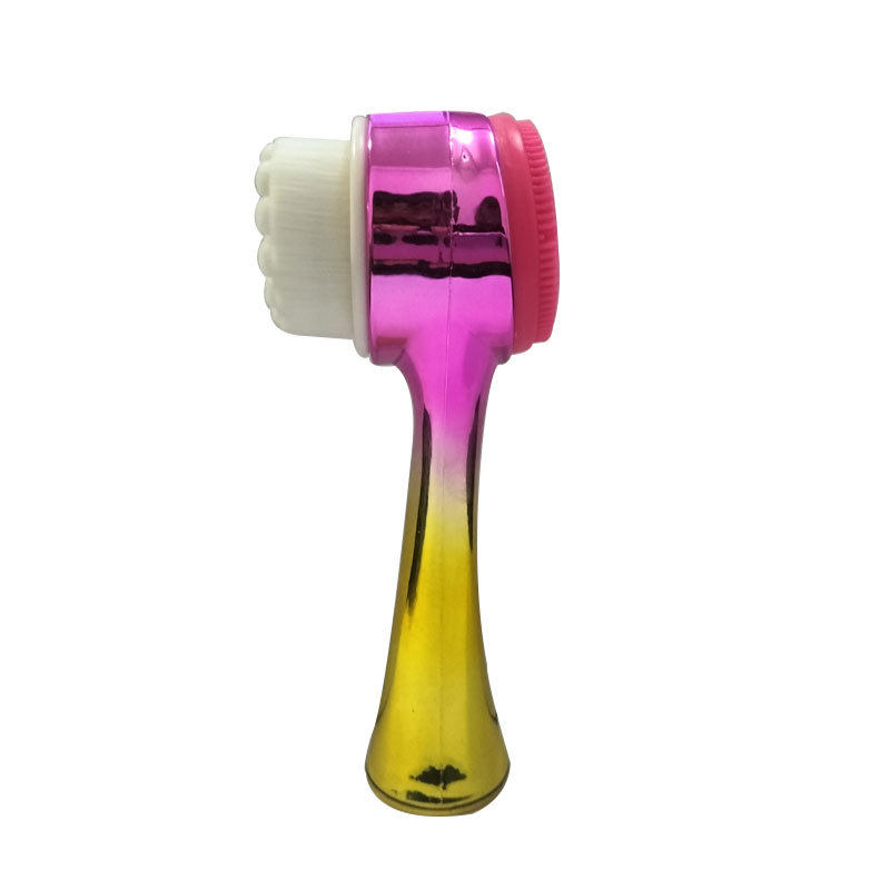 新款电镀软毛清洁刷洗脸刷硅胶手动洁面仪深层清洁毛孔黑头刷热销,淘宝优惠券,粉丝福利购,淘宝优惠卷