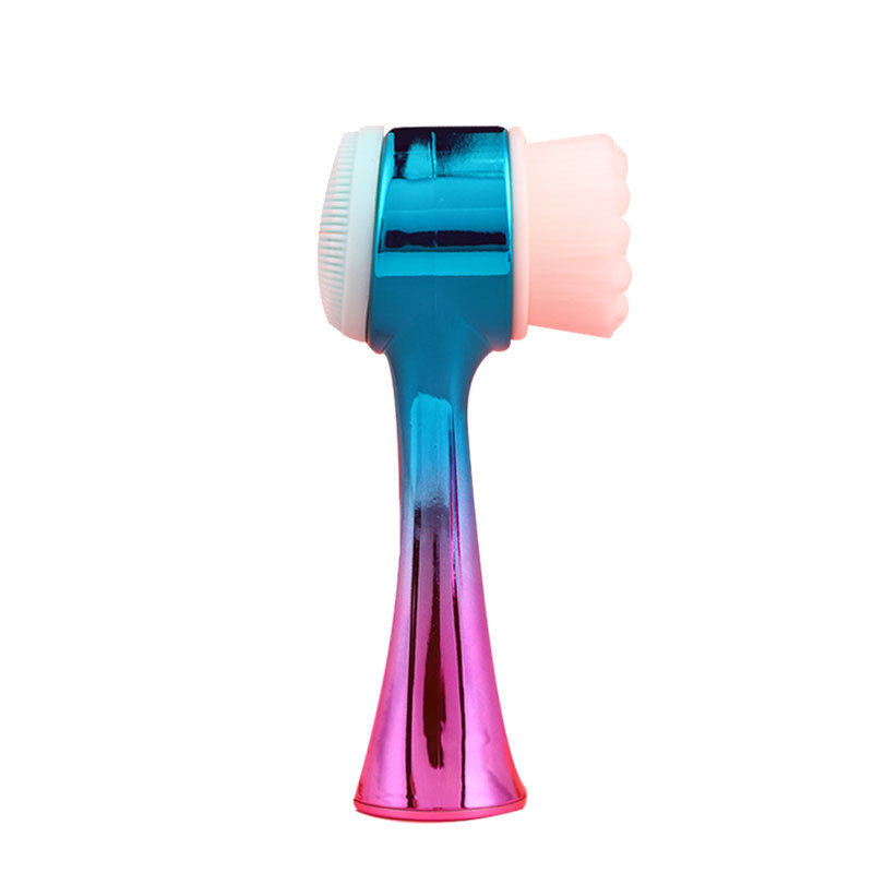 新款电镀软毛清洁刷洗脸刷硅胶手动洁面仪深层清洁毛孔黑头刷热销,淘宝优惠券,粉丝福利购,淘宝优惠卷