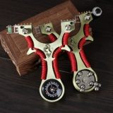 Высокоточная рогатка с плоскими резинками с лазером для взрослых, металлическая игрушка