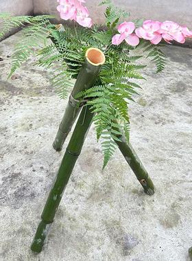 婚庆竹子三脚架三角灯笼架