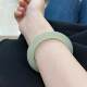 Natural Xinjiang authentic round bar bracelet blue white jade fine style