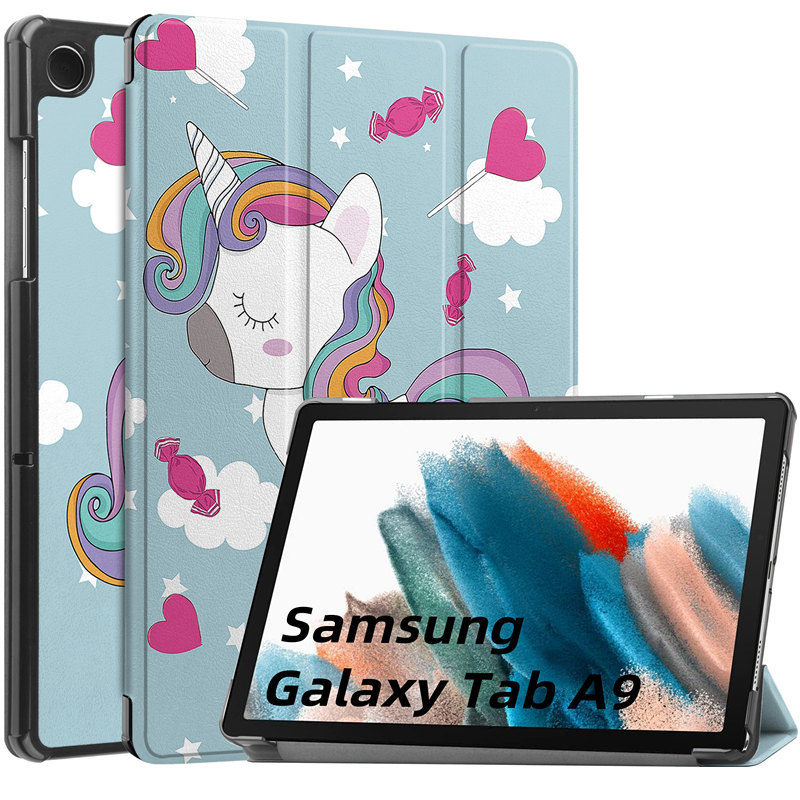 适用三星Galaxy tab A9+十plus保护套11英寸8.7防摔SM一X110平板X115N三折SMX117卡通X210外壳X216B硬samsung-图1