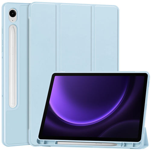 适用三星Galaxy Tab S9fe保护套10.9防摔SM一X510全包X516硅胶X610软SMX616外壳samsung带笔槽5G平板12.4英寸 - 图0