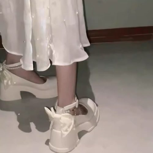 包头凉鞋女款2025新款夏季法式高跟单鞋仙女风配裙子玛丽珍女鞋子 - 图2