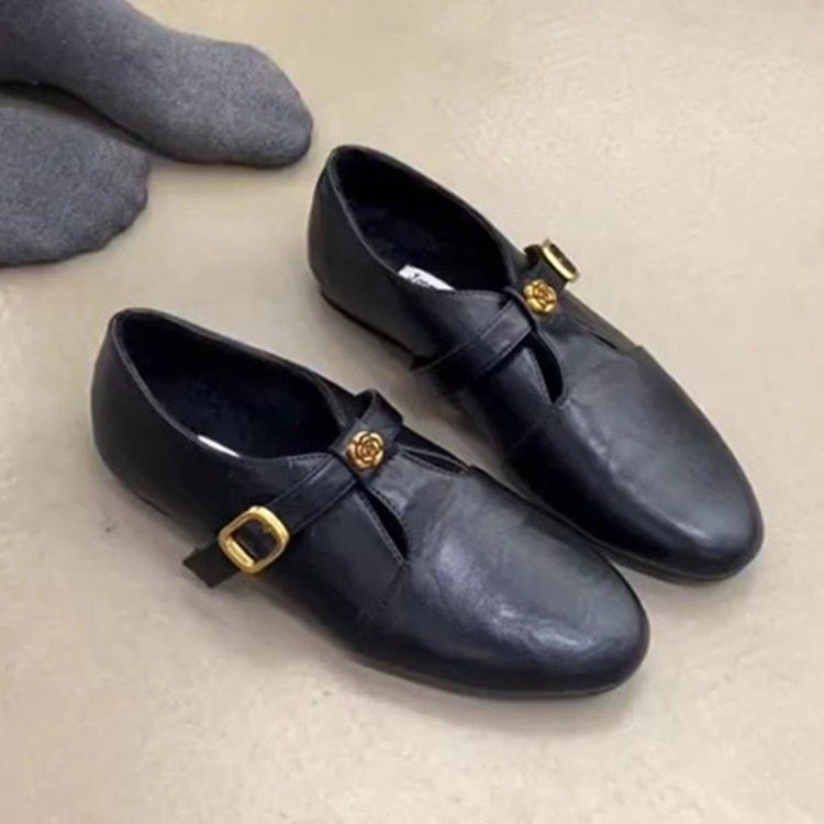 平底玛丽珍鞋女2026新款春季一字带小皮鞋山茶花英伦复古通勤单鞋,淘宝优惠券,粉丝福利购,淘宝优惠卷