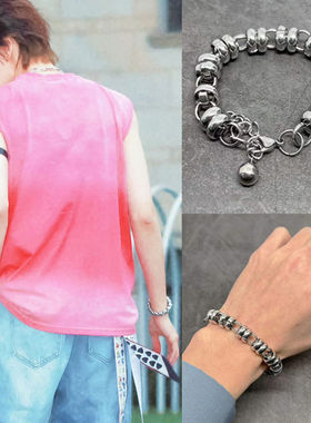 连淮伟同款圈扣相伴手链环镯男女