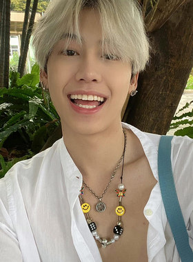 BounPrem文总包包珍珠骷髅项链