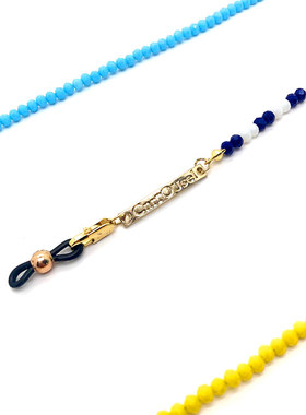 怦然再心动王子文同款多用水晶彩珠口罩眼镜项链明星挂脖饰品情侣