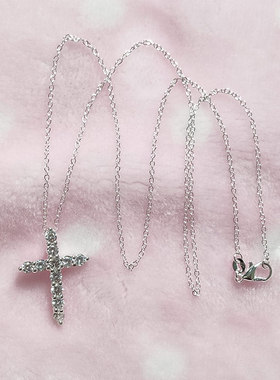 锆石925银情侣毛衣链张艺兴同款