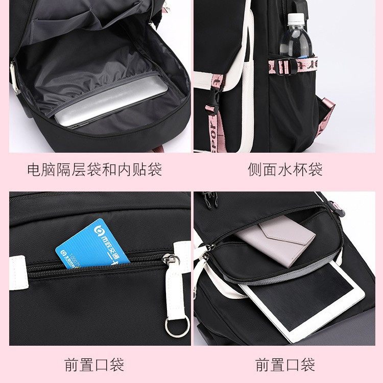 跨境美剧怪奇物语stranger 双肩背包USB充电中学生书包笔袋两件套,淘宝优惠券,粉丝福利购,淘宝优惠卷