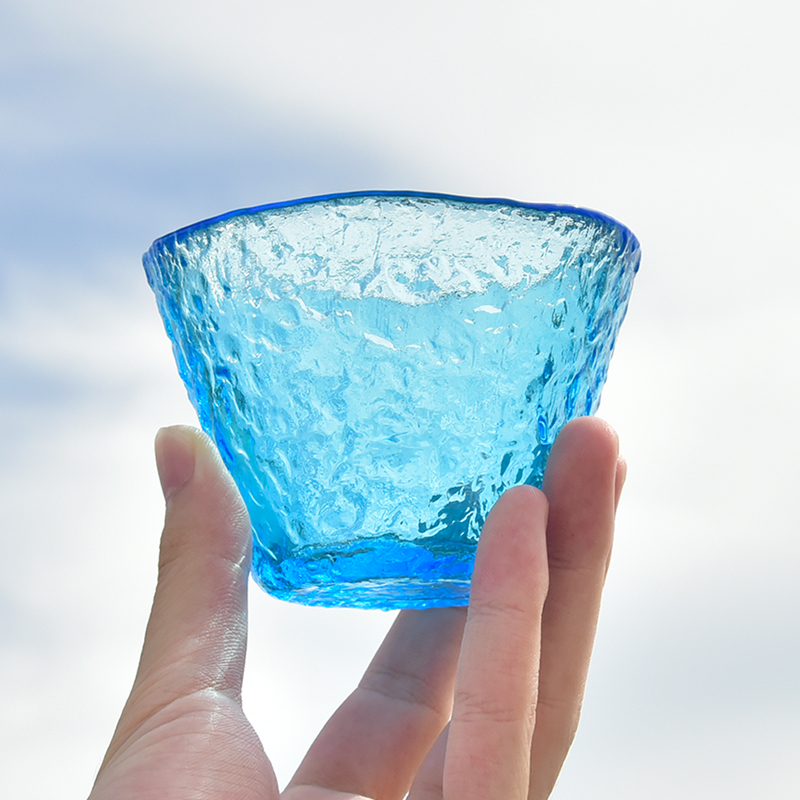 日本进口aderia无铅玻璃杯可爱女生水杯创意手工茶杯子耐热初雪杯-图0