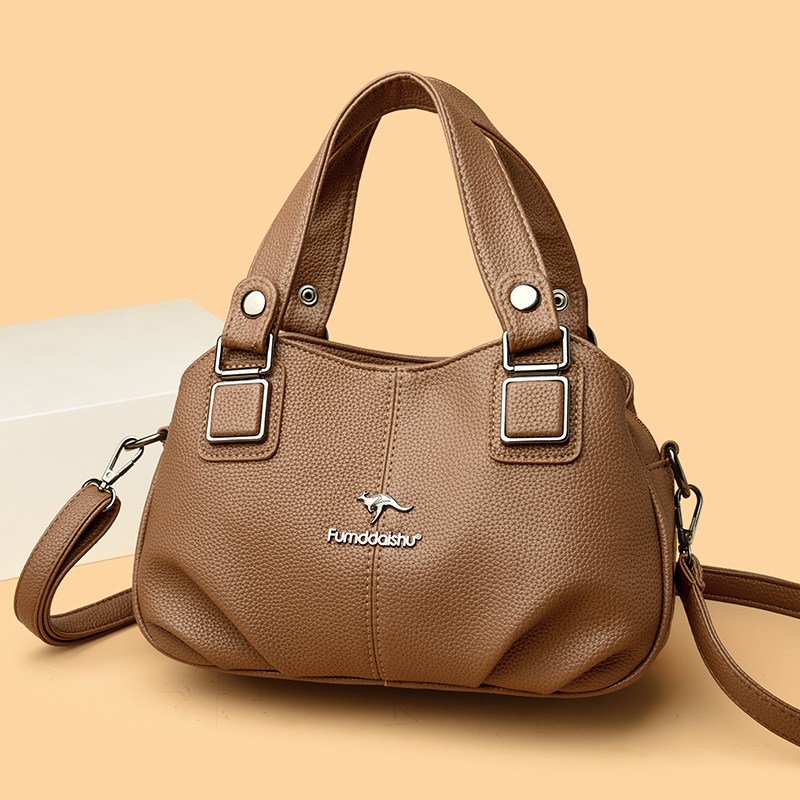 真皮女包2025新款时尚大容量高级感手提包中年妈妈女士单肩斜挎包,淘宝优惠券,粉丝福利购,淘宝优惠卷