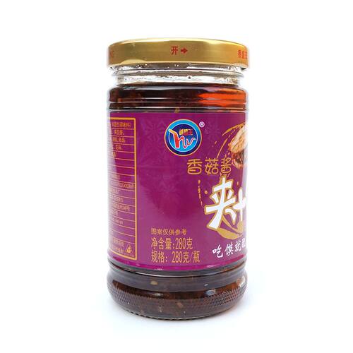 正品盛旺香盛王原味香菇夹馍酱280克蘸食酱凉拌菜炒菜烹饪6瓶包邮 - 图1